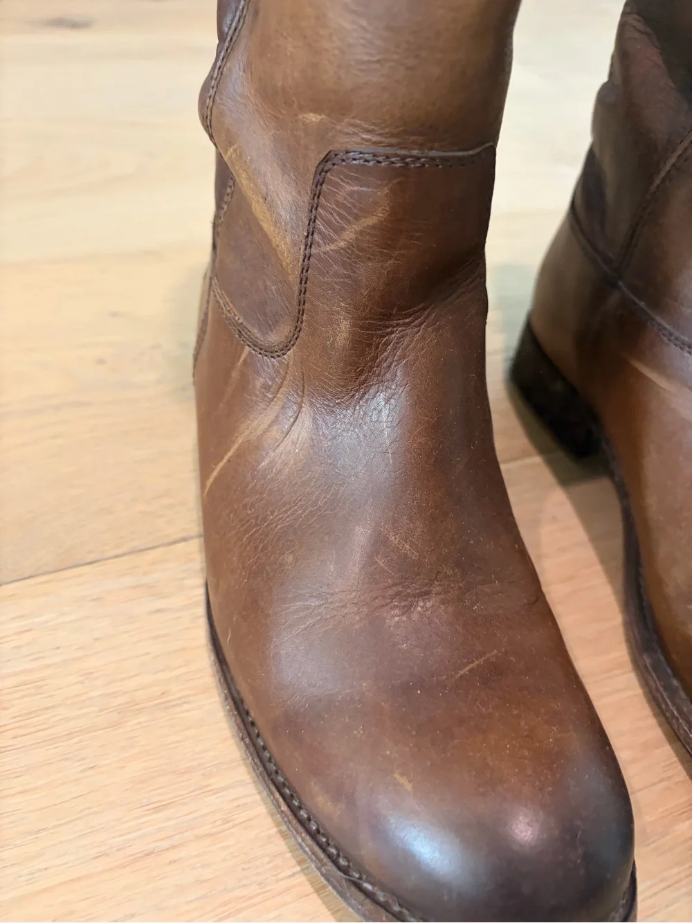 Frye Brown Over-the-Knee Leather Riding Boots